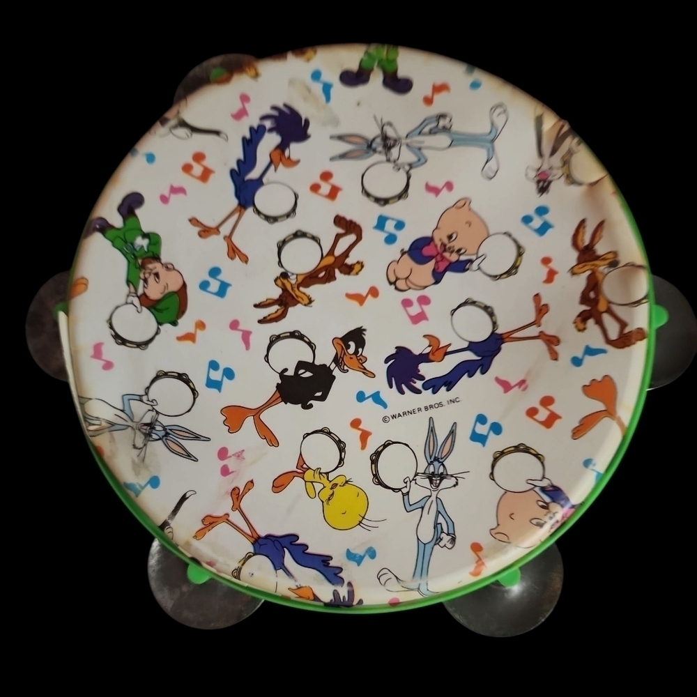Vintage Looney Tunes Tambourine with Characters. Comes In Original Box. - Picture 5 of 6